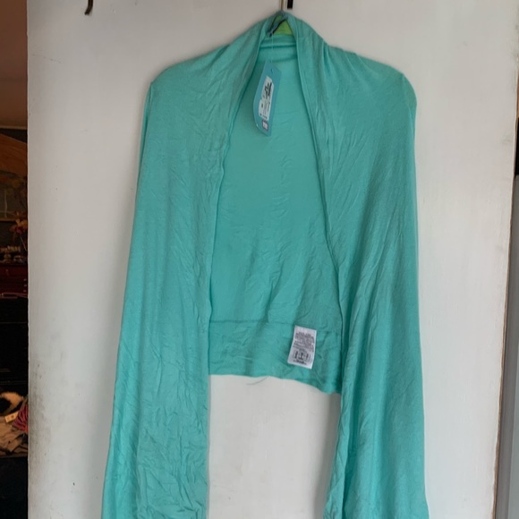 NWT Guess by MARCIANO Teal Cashmere Sweater Z14 - Picture 1 of 5